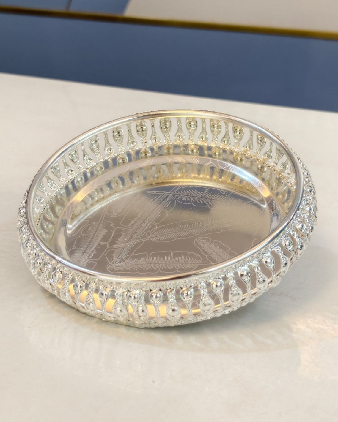 Small cute german silver tray