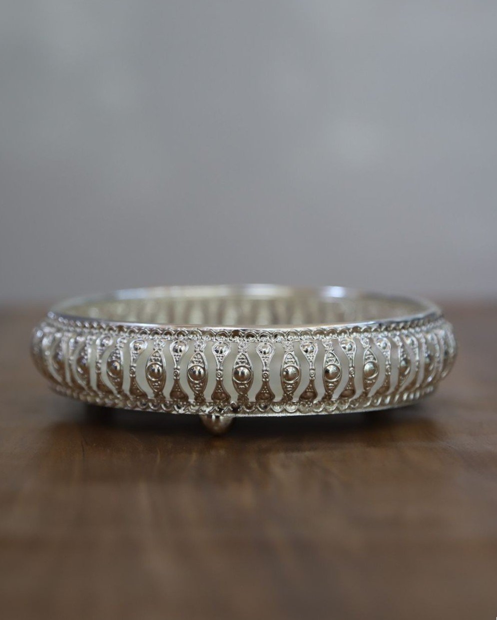 Small German Silver Tray 5.5" - Image 2