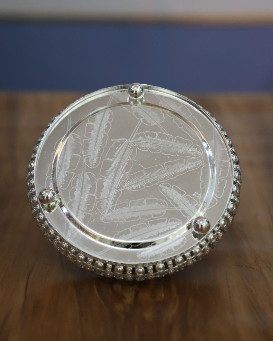 Small German Silver Tray 5.5" - Image 3