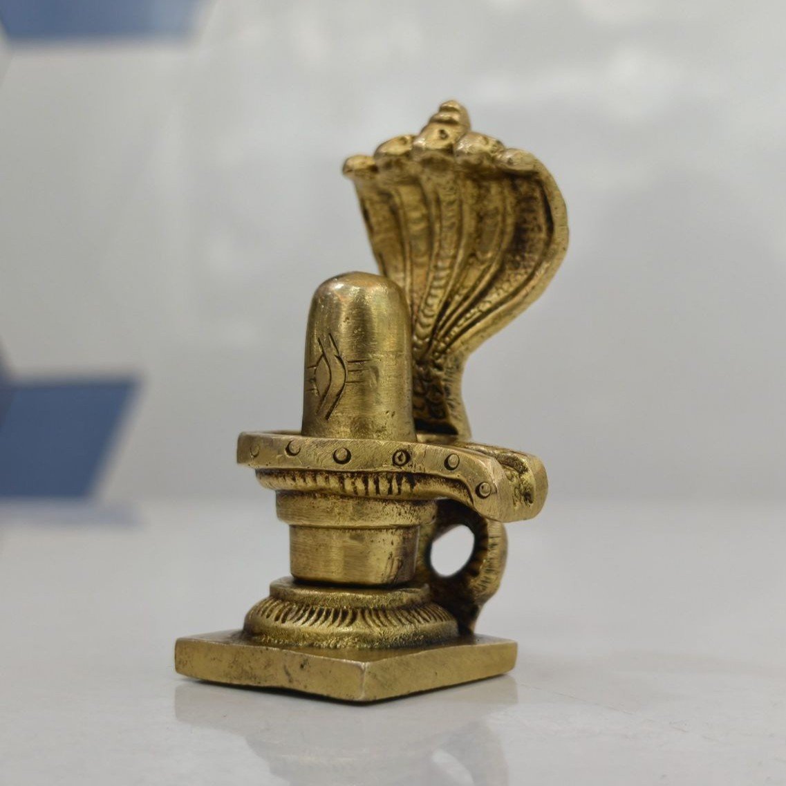 Brass Shivalingam Idol - Image 2