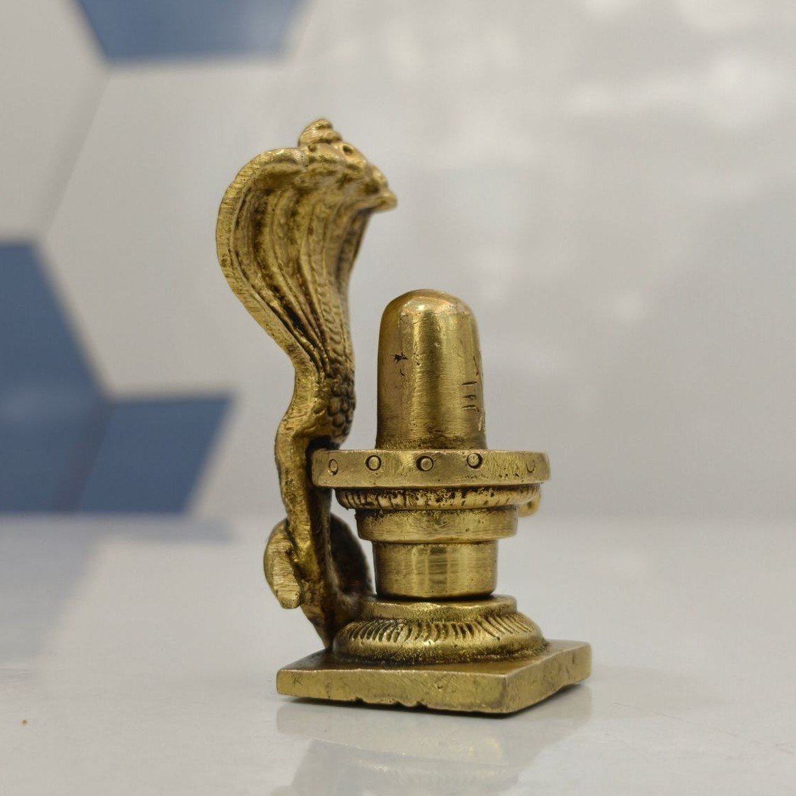 Brass Shivalingam Idol - Image 3