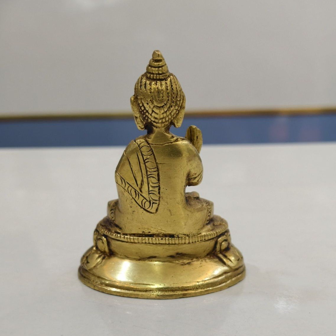 Brass Buddha Statue - Image 4