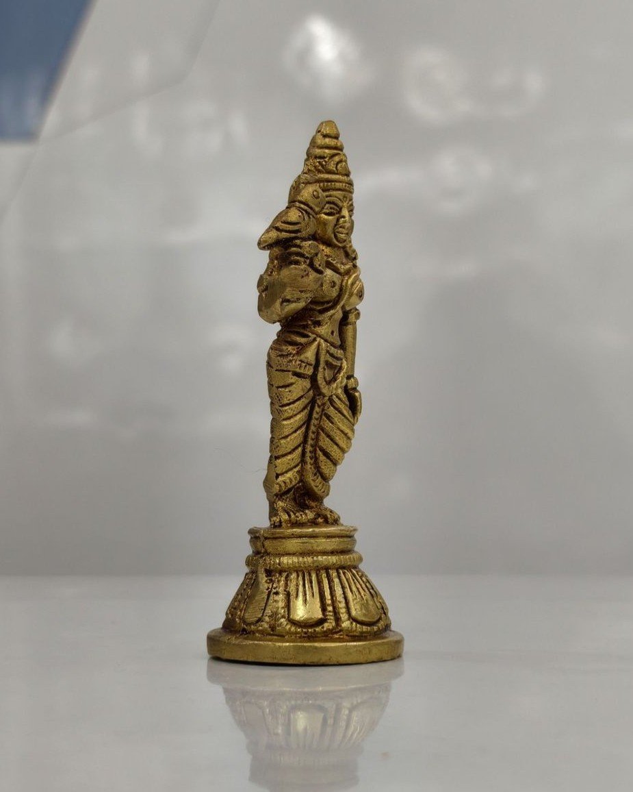 Brass Kamakshi Amman Idol 4" - Image 3