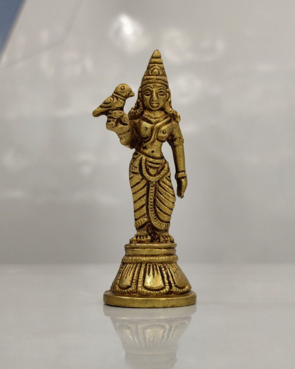 Brass kamakshi amman idol