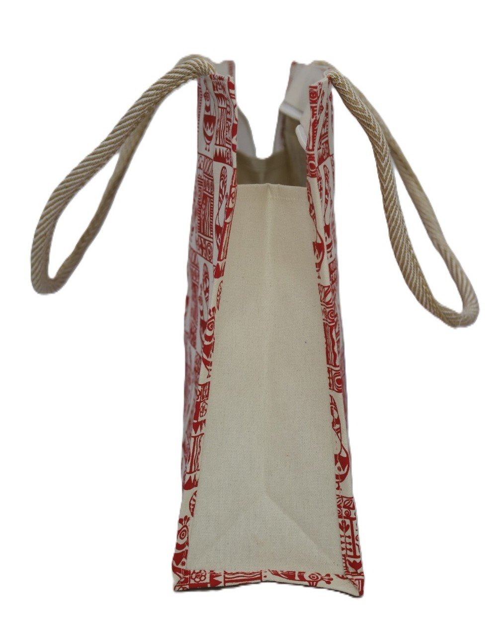 Canvas Bag with Wari Print - Image 4