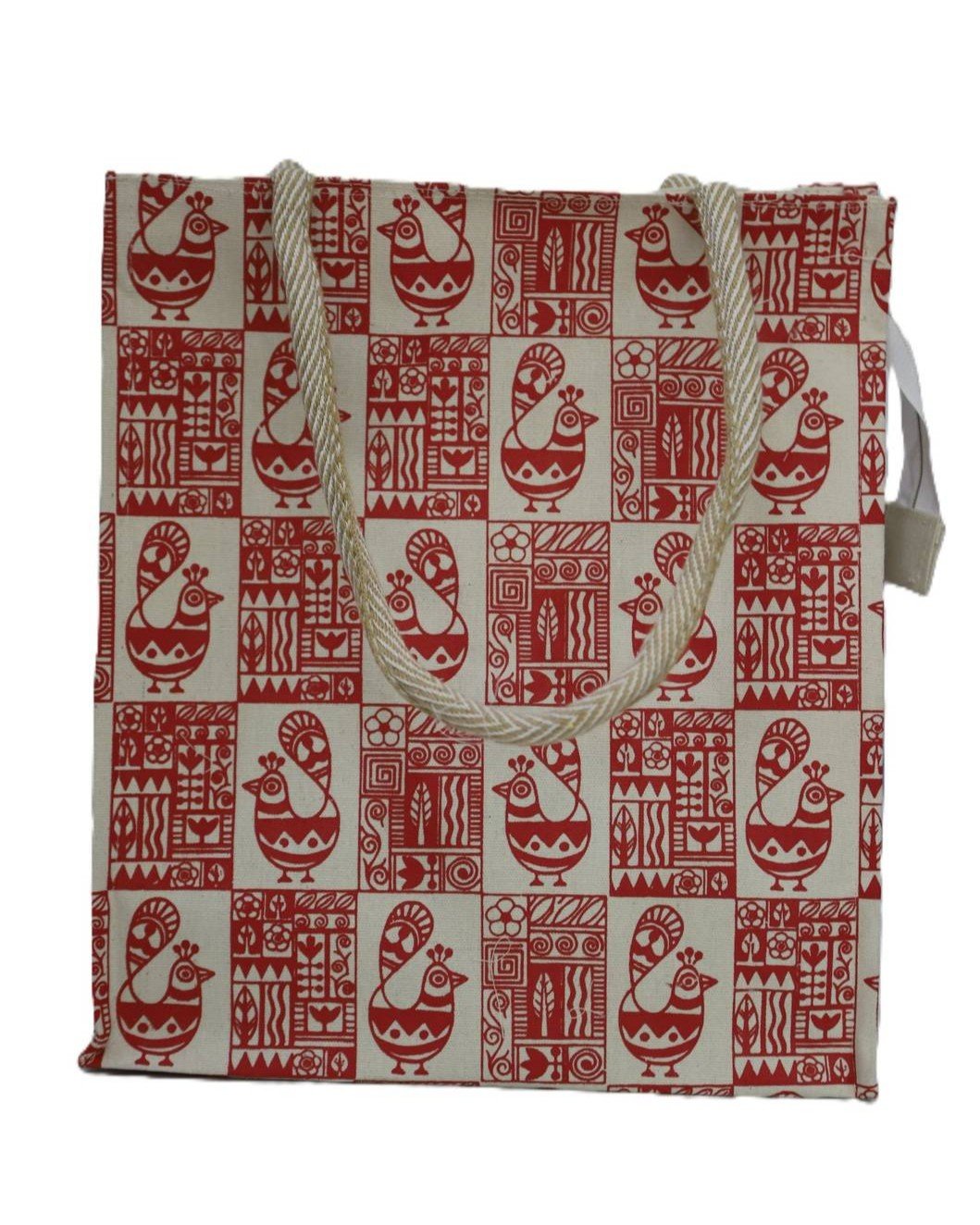 Canvas Bag with Wari Print - Image 5