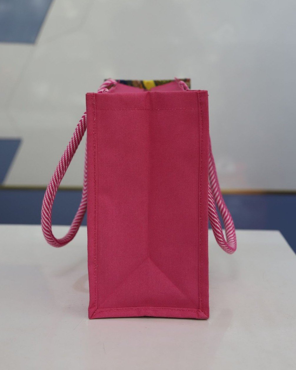 Canvas Handbag with Colorful Prints - Image 6