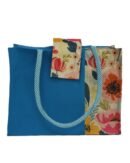 Canvas handbag with colorful designs