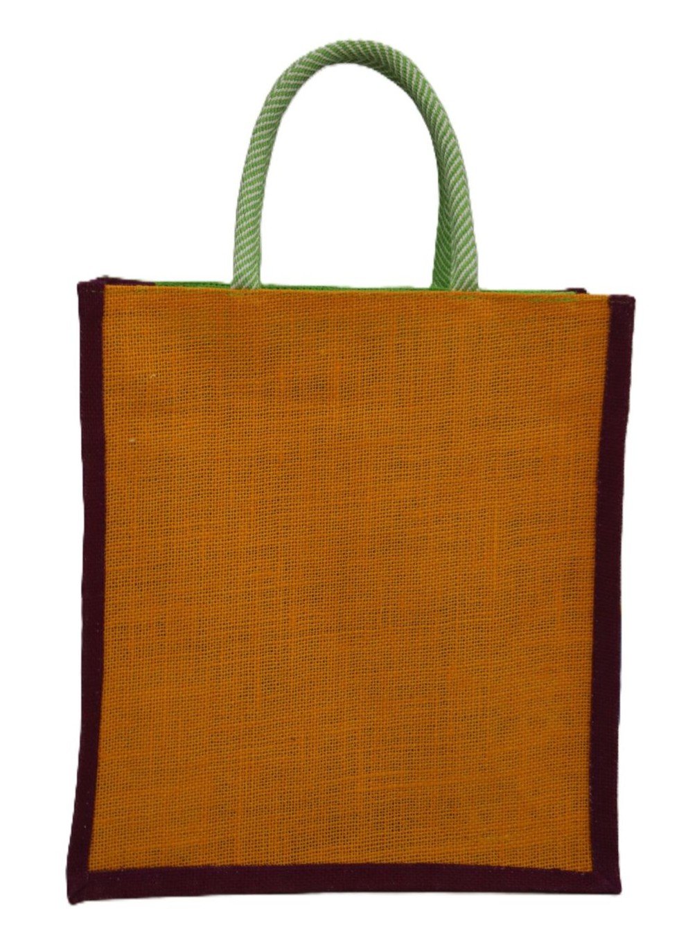 Jute Bag with Colorful Peacock Feather - Image 5