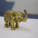 Jumbo brass elephant statue for showpiece