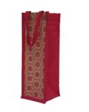 jute water bottle bag