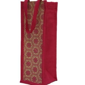 jute water bottle bag