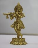brass krishna idol