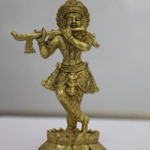 brass krishna idol