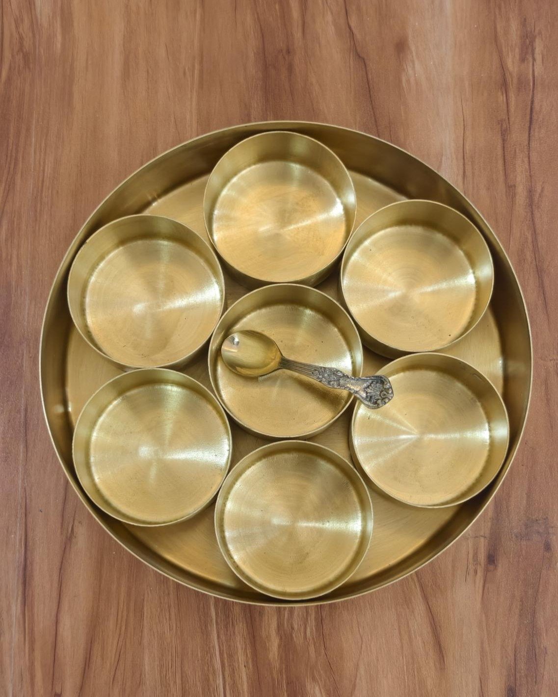 Large Brass Masala Box Kitchenware Set 8" - Image 2