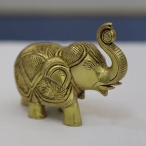 Large elephant showpiece brass statue