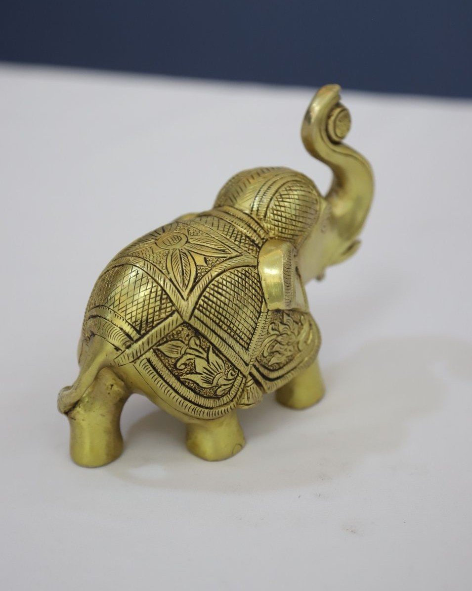 Large Brass elephant Showpiece - Image 3