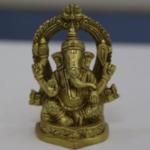 Brass ganesha idol with arch