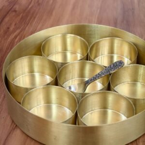 Medium Brass masala box