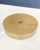 Medium brass coating masala box