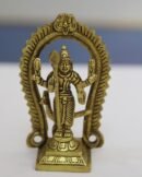 Brass murugan idol with arch