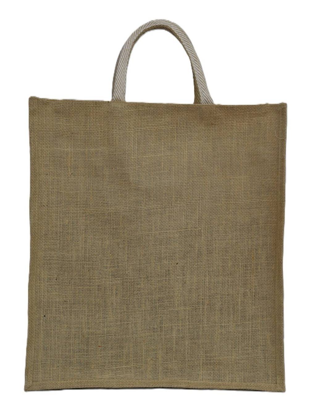 Natural Jute bag with Love Food Print - Image 2