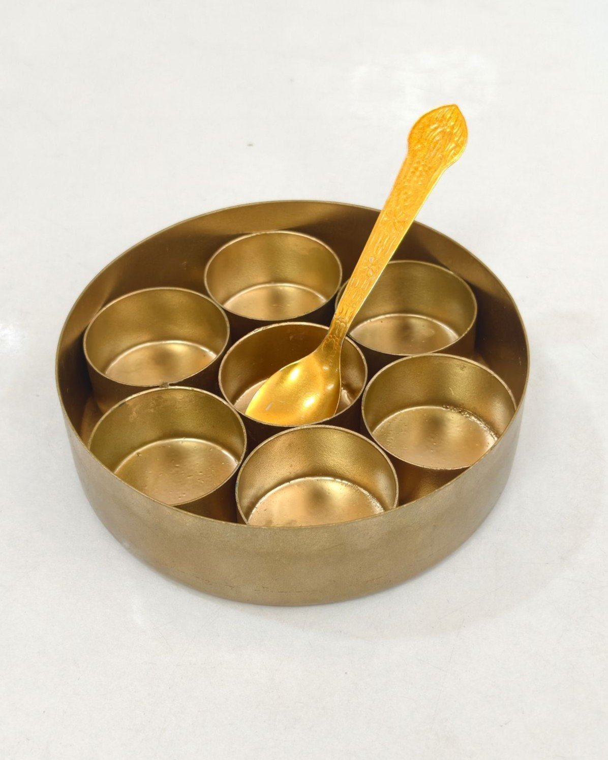 brass coating masala box