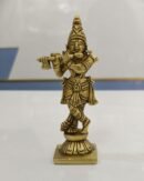 brass krishna idol