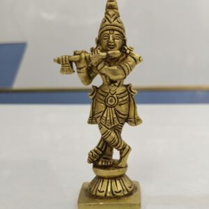 brass krishna idol