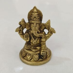 brass ganesha idol for pooja room & home decor