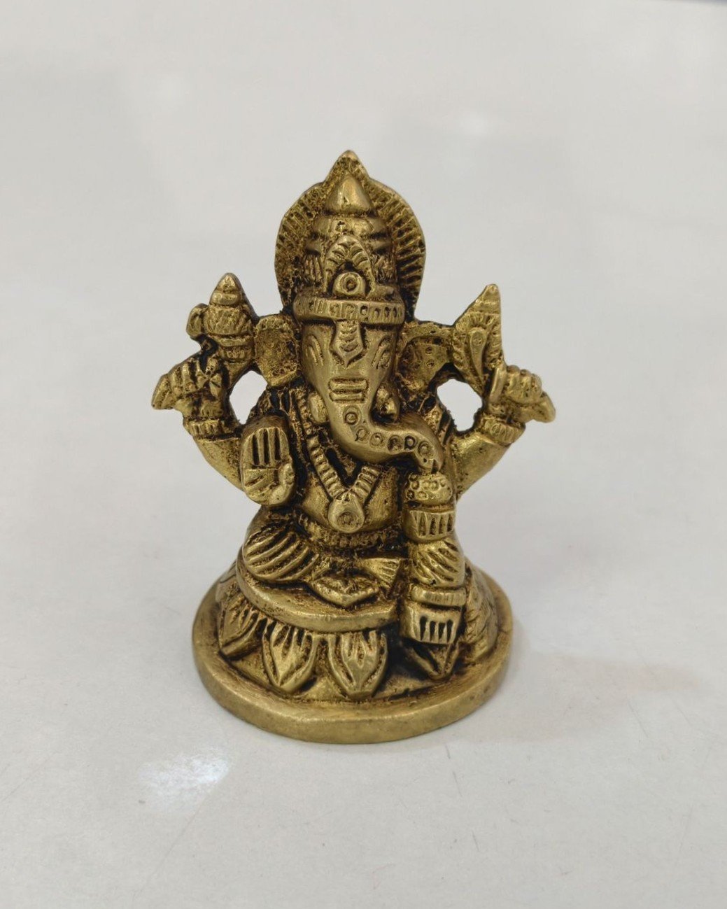 brass ganesha idol for pooja room & home decor
