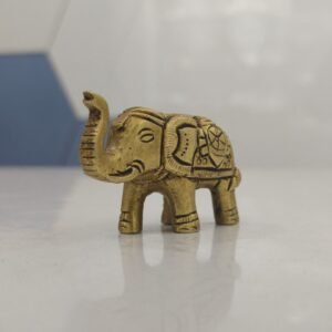 Brass elephant statue showpiece