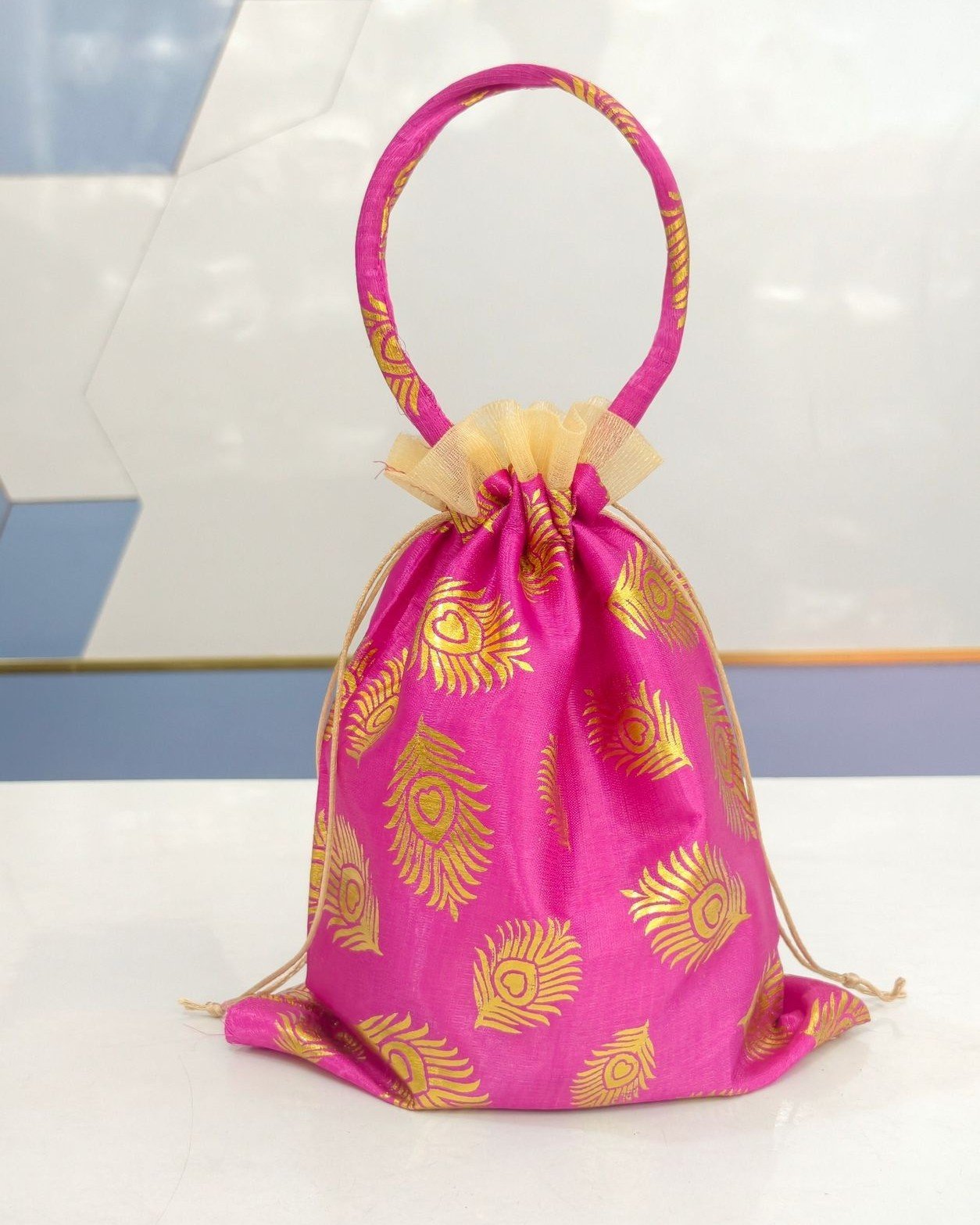 Designer Potli Bag with handle - Image 2