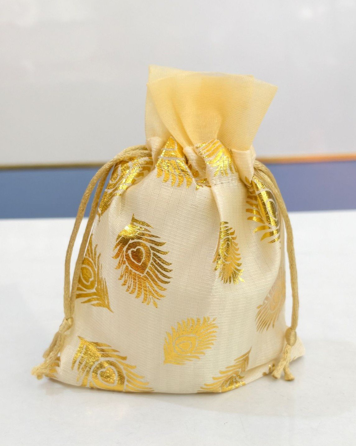 Designer Silk Potli Bag 6" - Image 2