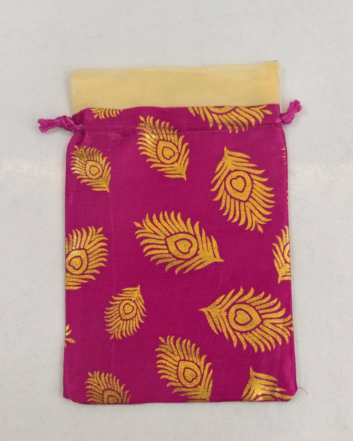 Designer Silk Potli Bag 6" - Image 3