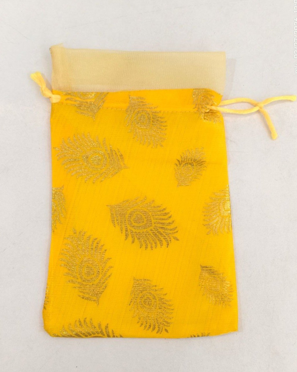 Designer Silk Potli Bag 6" - Image 6