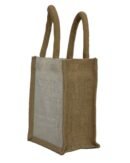 jute gift bag with velcro closing
