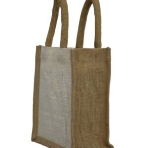jute gift bag with velcro closing
