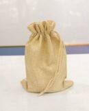 Natural finish jute potli bag